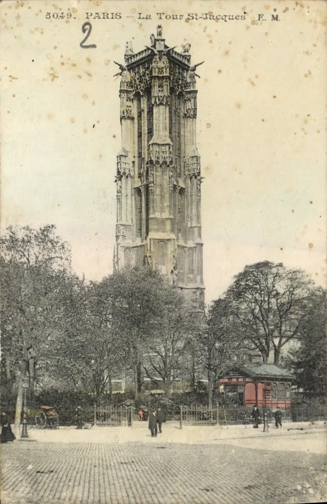 Paris — A Torre Saint-Jacques — F. M. n°5049 - Frente