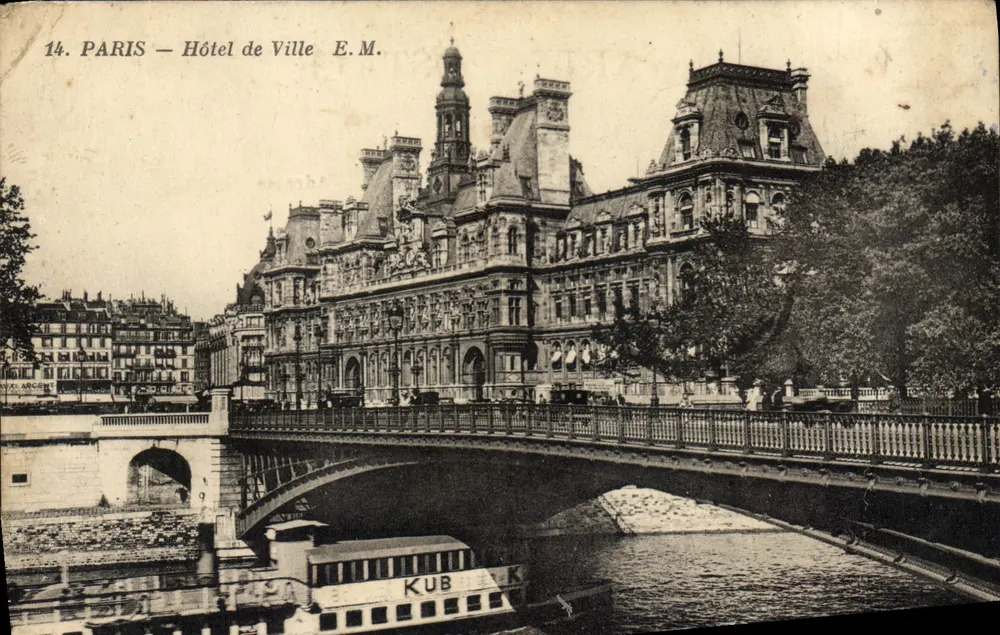 Paris — Hotel de Ville — E.M. - Frente