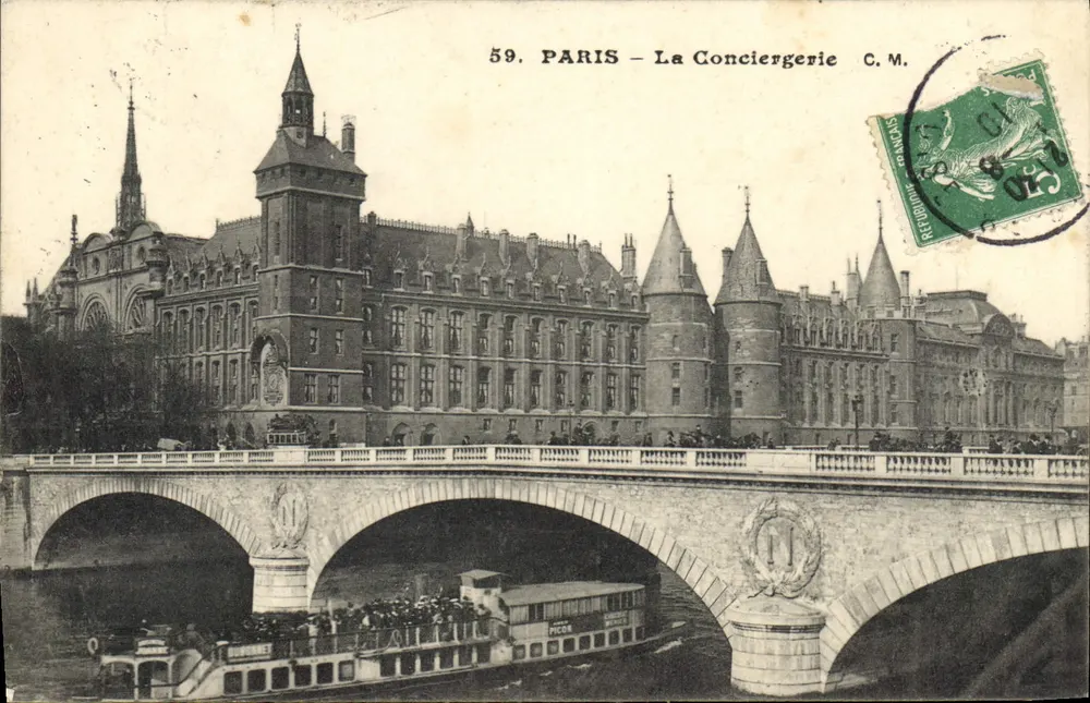 Paris — La Conciergerie — C.M. n°59 - Frente