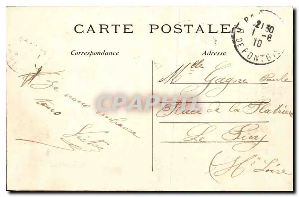 Paris — La Conciergerie — C.M. n°59 - Verso