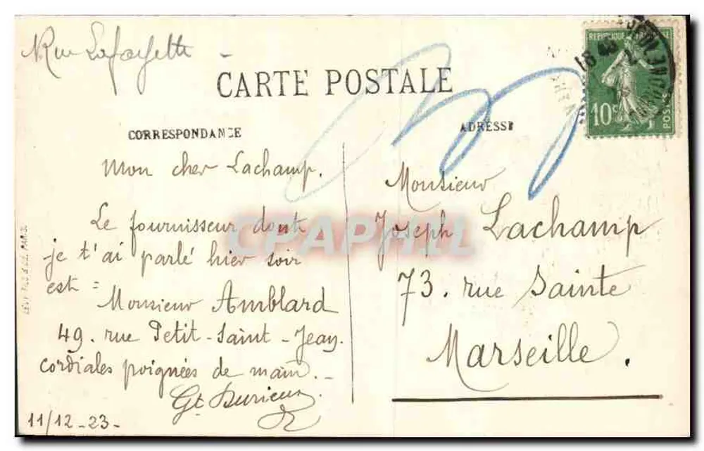 Paris — A Capela dos Invalidos — LL. n° 239 - Verso