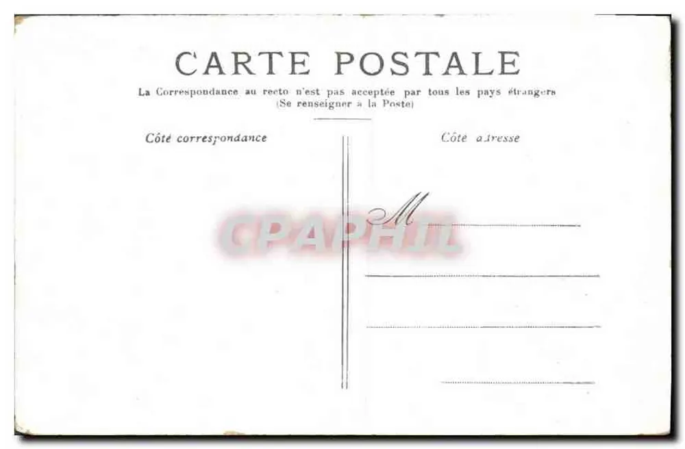 Paris — O Arco do Triunfo da Estrela — editor não identificado - Verso