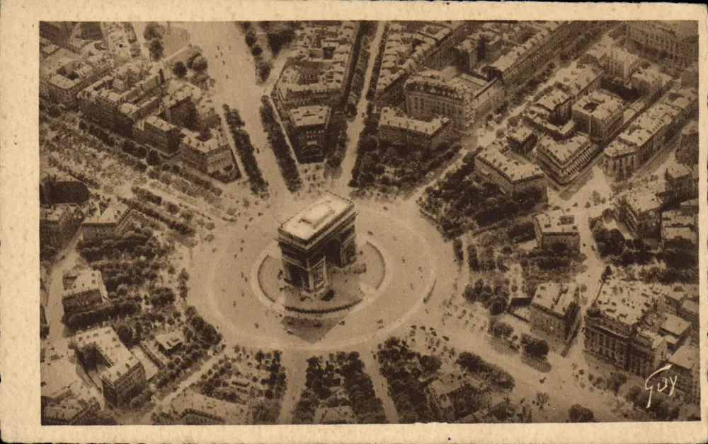 Place de l'Étoile — Luftaufnahme — Verlag Art-T-Guy - Vorderseite