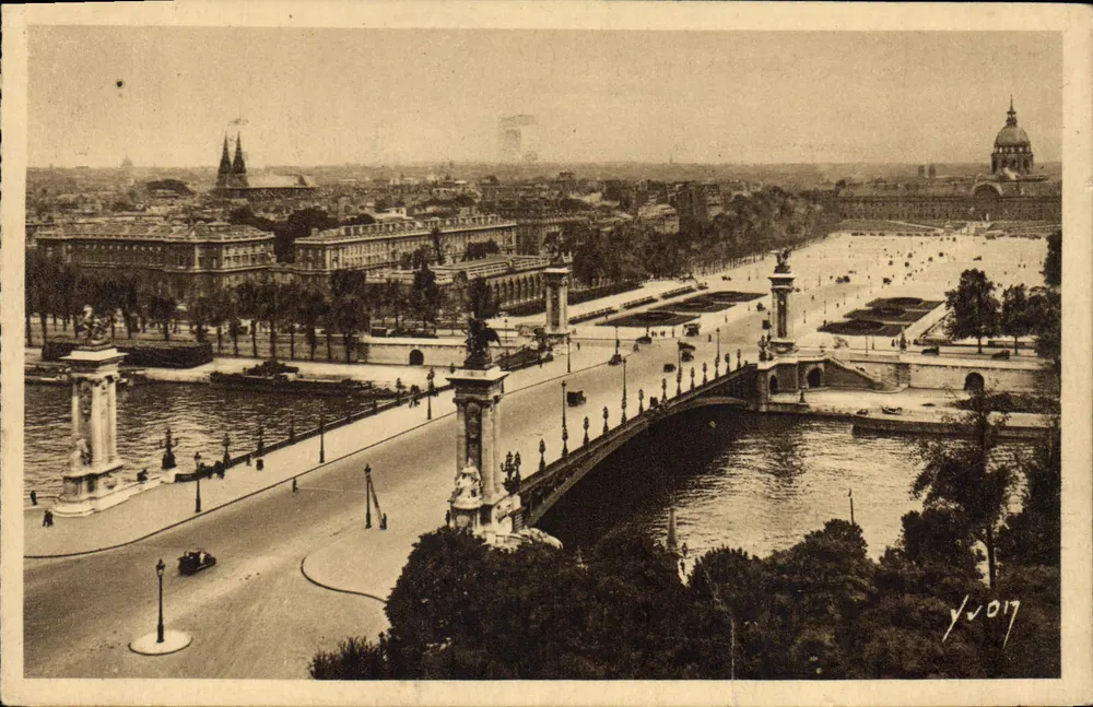 Paris — Brücke Alexandre III und Promenade der Invaliden — Les Éditions d'Art Lyon - Vorderseite