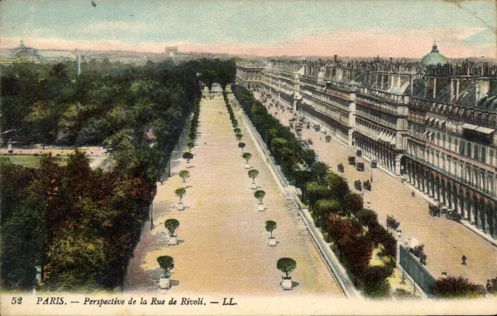 Paris — Perspectiva da Rue de Rivoli — LL. n°52 - Frente