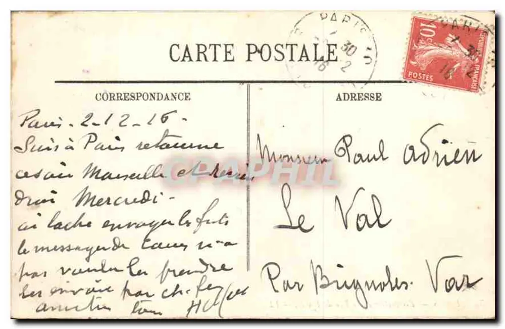 Paris — Perspectiva da Rue de Rivoli — LL. n°52 - Verso