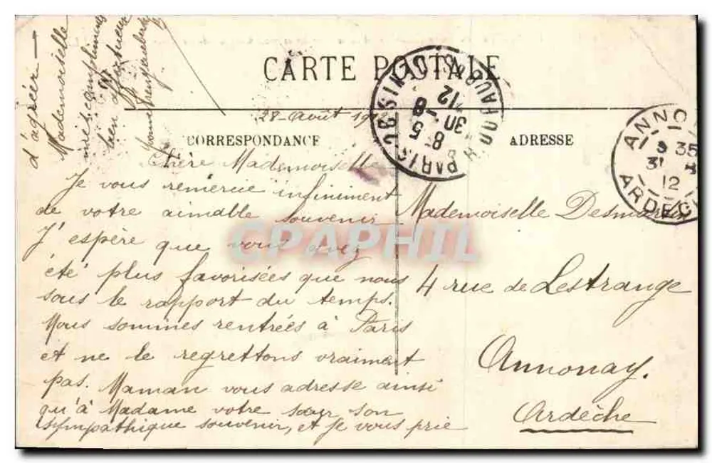 Paris — Die Basilika des Heiligen Herzens von Montmartre fertiggestellt, Höhe der Turm 95 m. — LL. - Rückseite