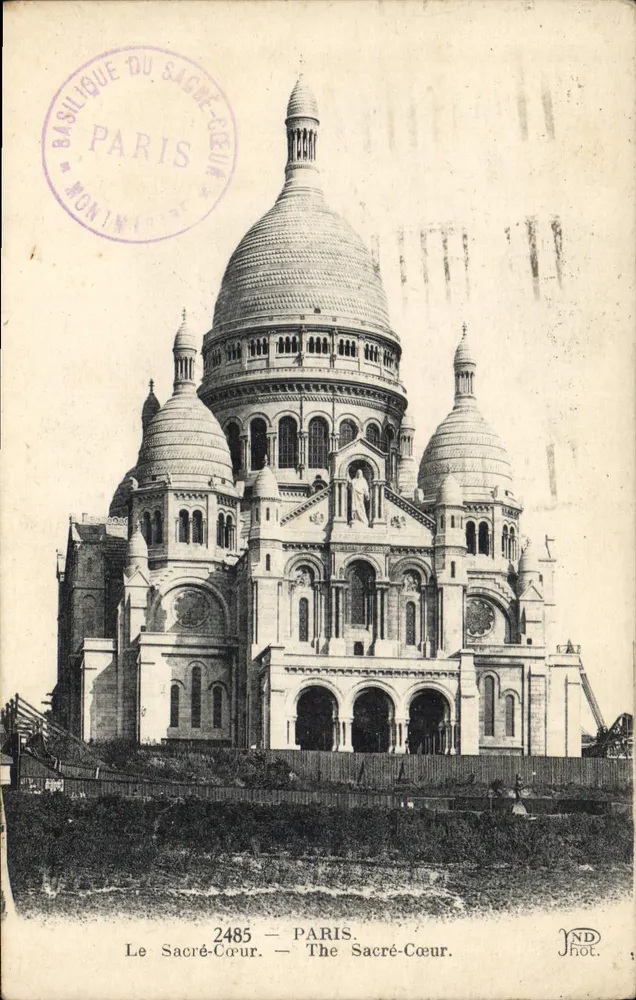 Paris — Sacré-Cœur — Basílica do Sacré-Cœur — ND Fot. n°2485 - Frente