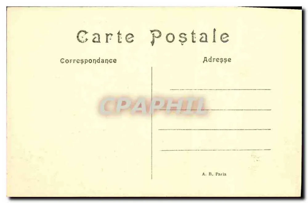 Paris – Place du Carrousel und Denkmal Gambetta — A. B. Paris - Rückseite