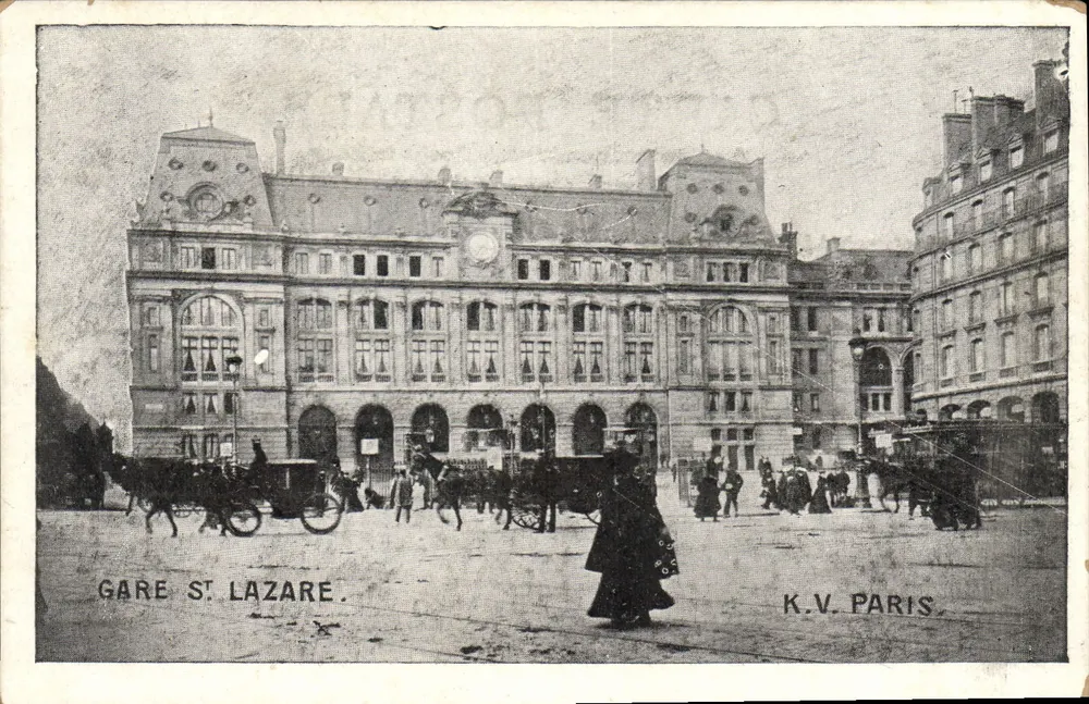 Estação Saint-Lazare — Paris — K.V. Paris - Frente