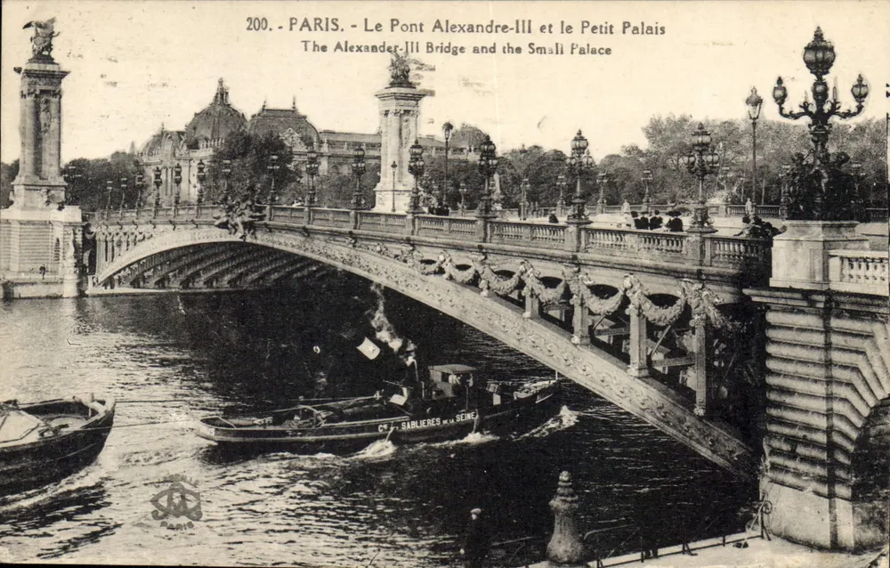 Paris - Der Pont Alexandre-III und das Petit Palais — Verlag Sablières de la Seine, n° 200 - Vorderseite