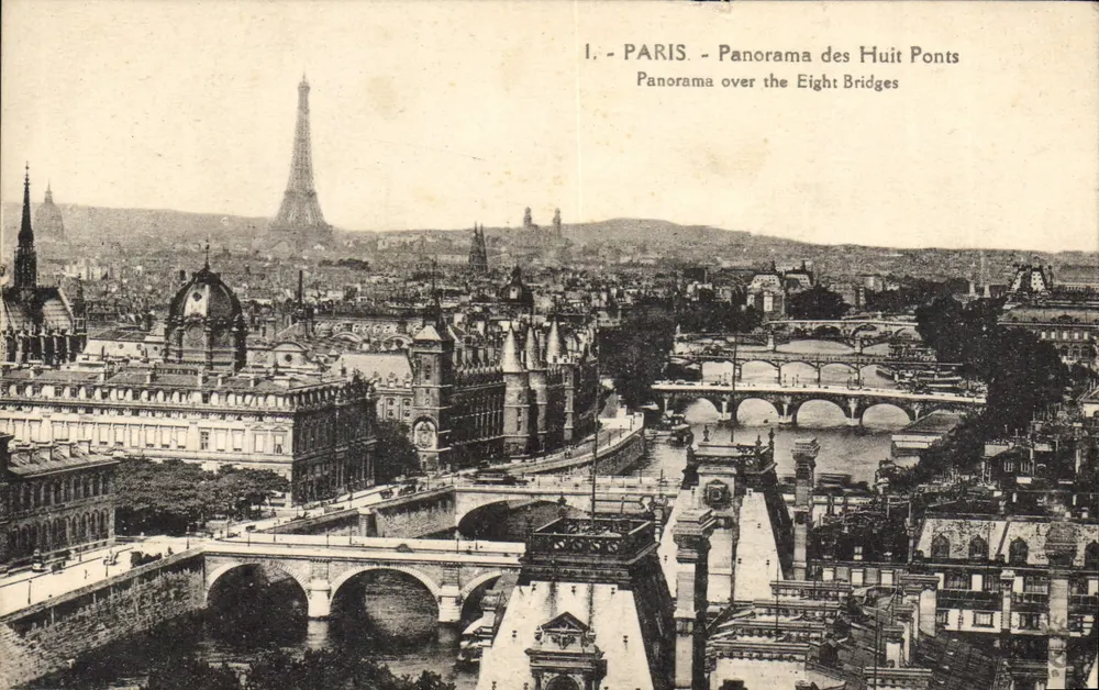 Paris - Panorama dos Oito Pontes — Editora L'Atelier, n°1 - Frente