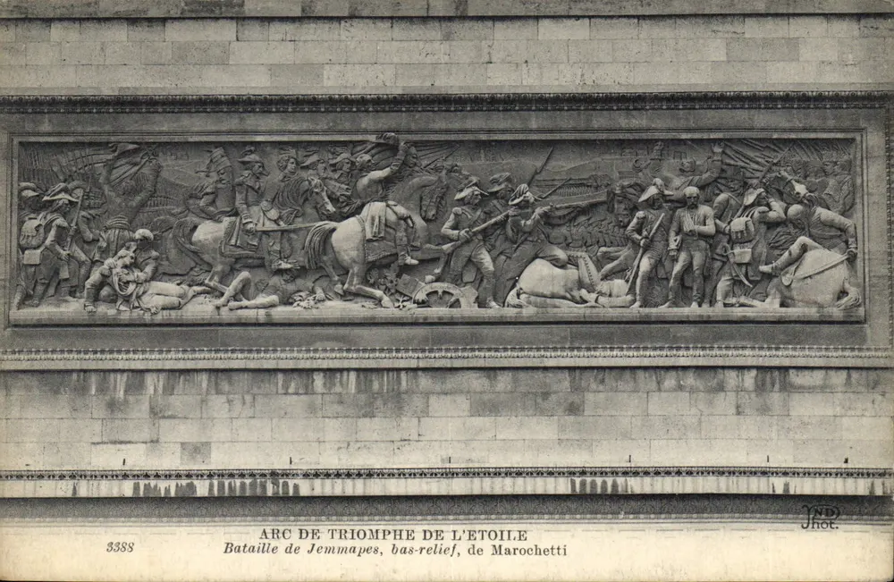 Arc de Triomphe de l'Étoile — Schlacht von Jemmapes, Relief von Marochetti — JND Phot. - Vorderseite