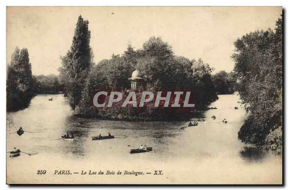 Paris — Ansicht des Sees im Bois de Boulogne — n°259 - Vorderseite