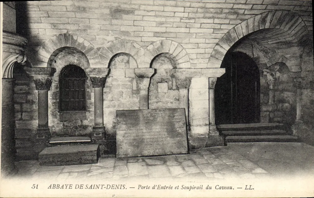 Abtei Saint-Denis — Eingangstor und Gewölbelichtung — LL. — N° 51 - Vorderseite