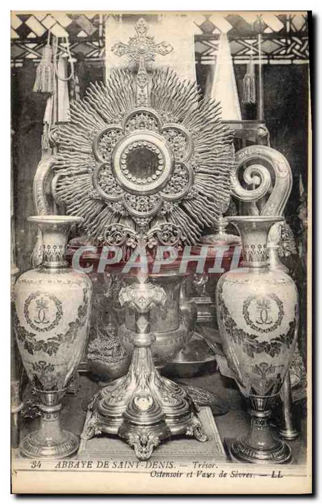 Abtei Saint-Denis — Schatz. Ostensorium und Sèvres-Vasen — LL - Vorderseite