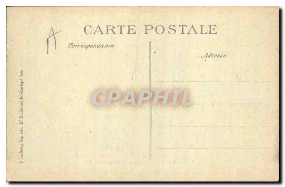 Paris — Hôtel des Invalides — Tombeau de Napoléon Ier — Éditeur E. Le Daley, n° 4022 - Verso