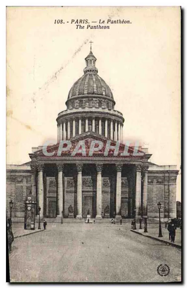 Paris — O Panteão — Fototipo L'Abîle, n°108 - Frente