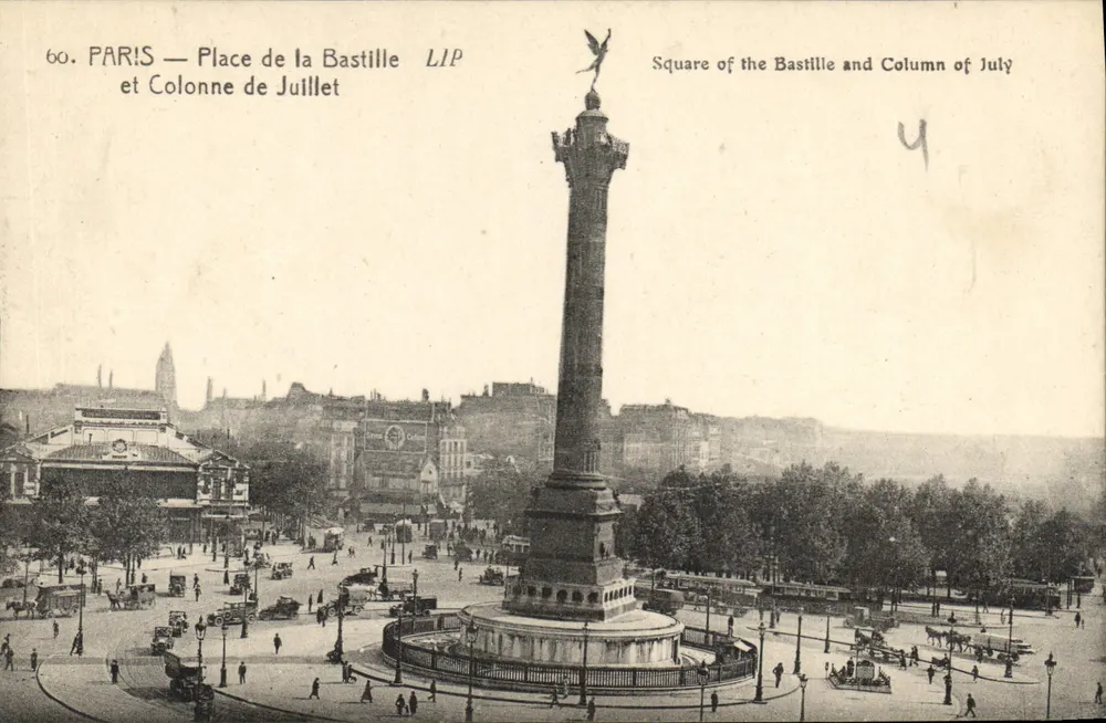PARIS — Place de la Bastille und Säule vom 14. Juli — LIP - Vorderseite