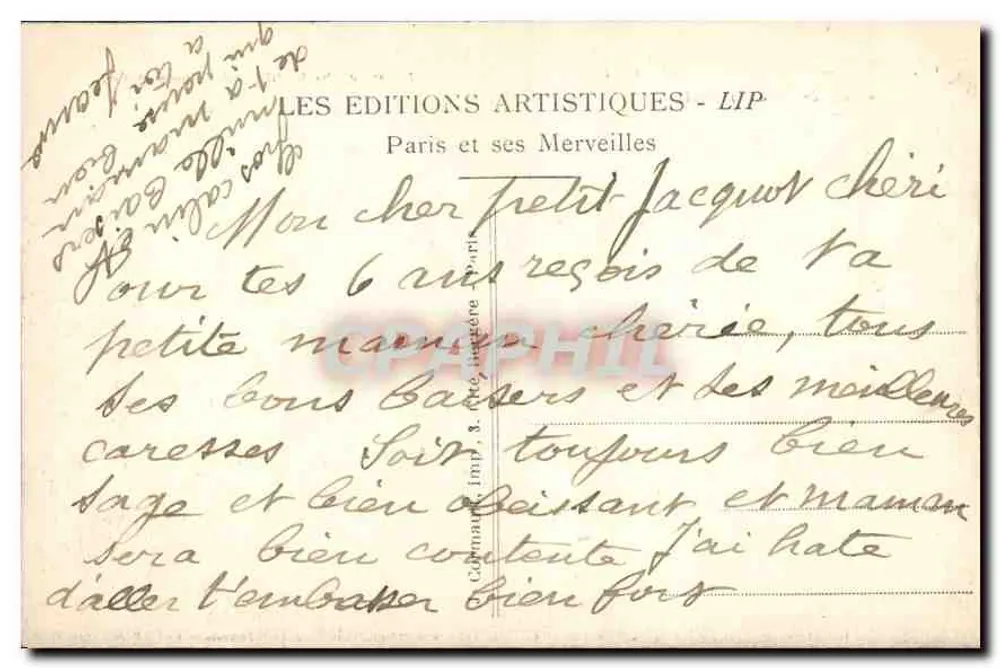 PARIS — Place de la Bastille und Säule vom 14. Juli — LIP - Rückseite