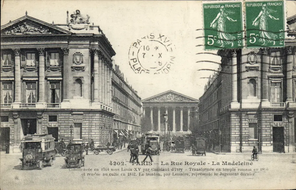 Paris — A Rue Royale - A Madeleine — editor Le Béty, n°4202 - Frente