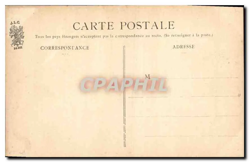 Paris — A Madeleine — J.L.C. - Verso