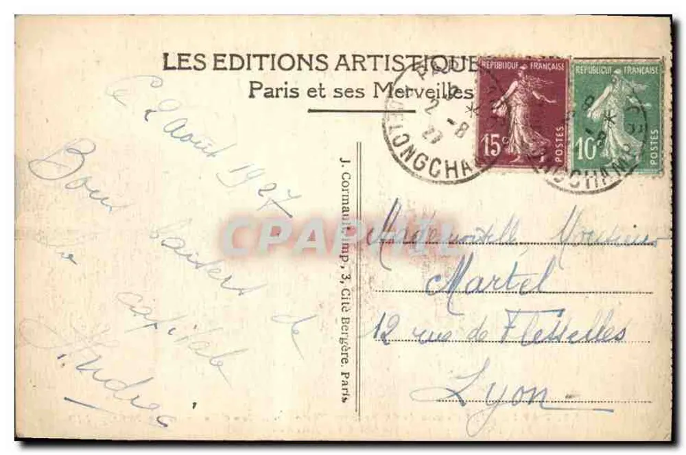 Paris – Die Avenue des Champs-Élysées und die Pferde von Marly — LIP - Rückseite