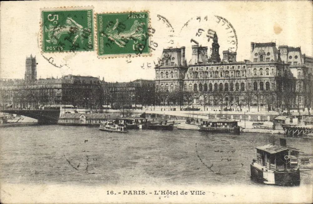Paris — A Prefeitura — editor desconhecido, n° 16 - Frente