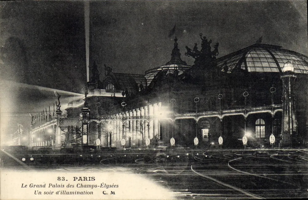 Der Grand Palais des Champs-Élysées — Ein Abend der Beleuchtung — C. M. n° 83 - Vorderseite