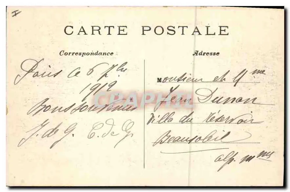Paris — O rotonda dos Champs-Élysées — G. M. n°119 - Verso