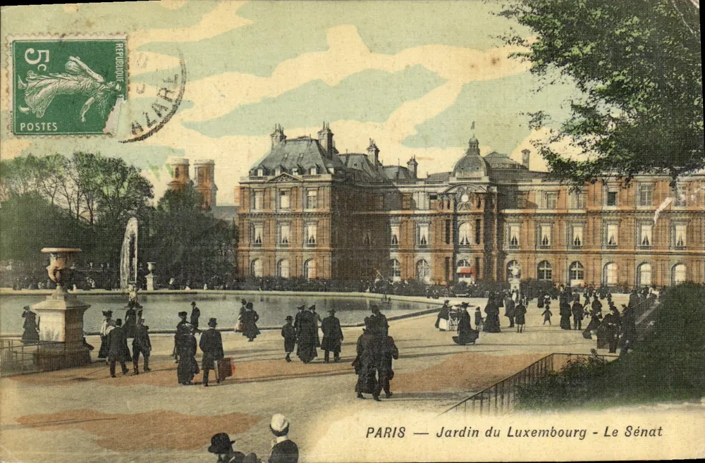 PARIS — Luxembourg-Garten — Der Senat - Vorderseite