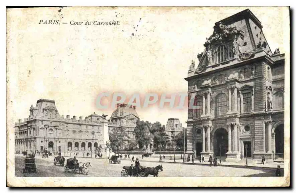 Paris — Cour du Carrousel — editor Carte Postale Parisienne - Frente