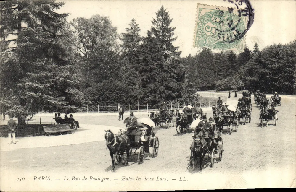 PARIS — Der Bois de Boulogne — Zwischen den beiden Seen — LL. — N° 430 - Vorderseite