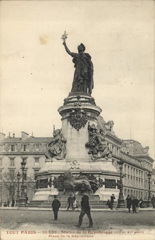 Statue der Republik — Place de la République (IIIe und XIXe Bezirke) — TOUT PARIS - 16.658 - Vorderseite