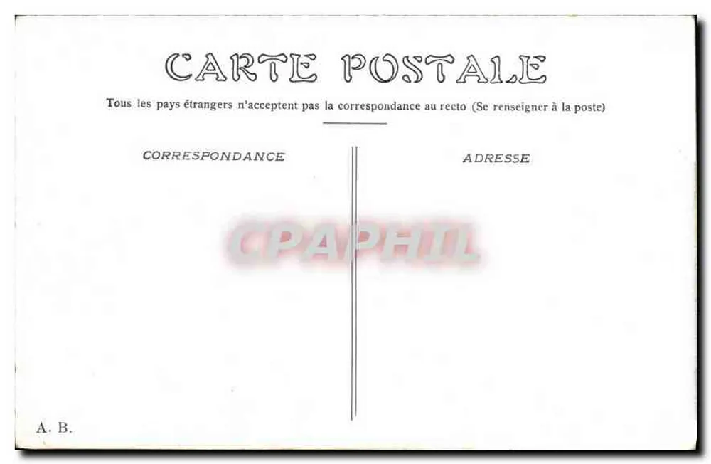 Paris — Cour du Carrousel — Graphique - Verso