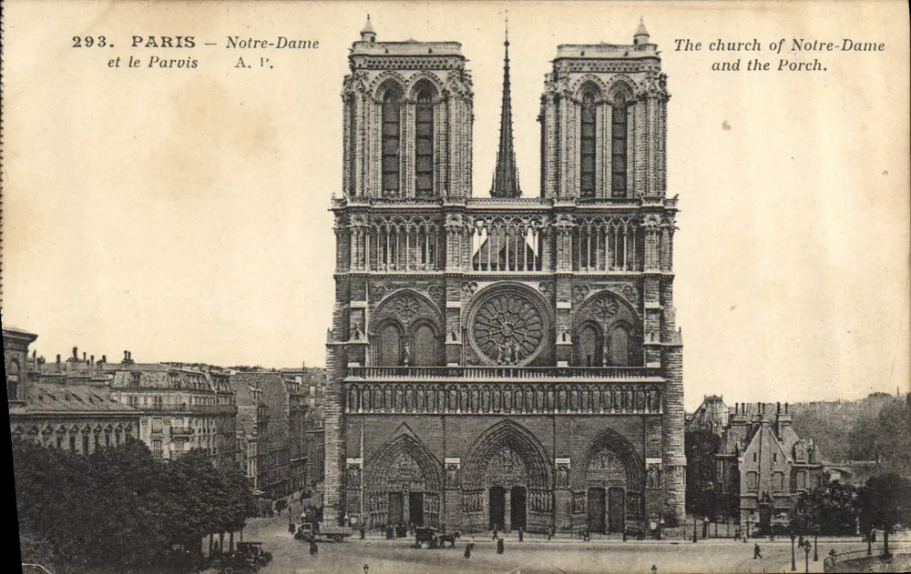 Paris – Notre-Dame e o Portal – A. L’ – n°293 - Frente
