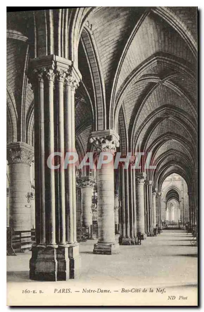 Paris — Notre-Dame — Lado Baixo da Nave — ND Phot - Frente