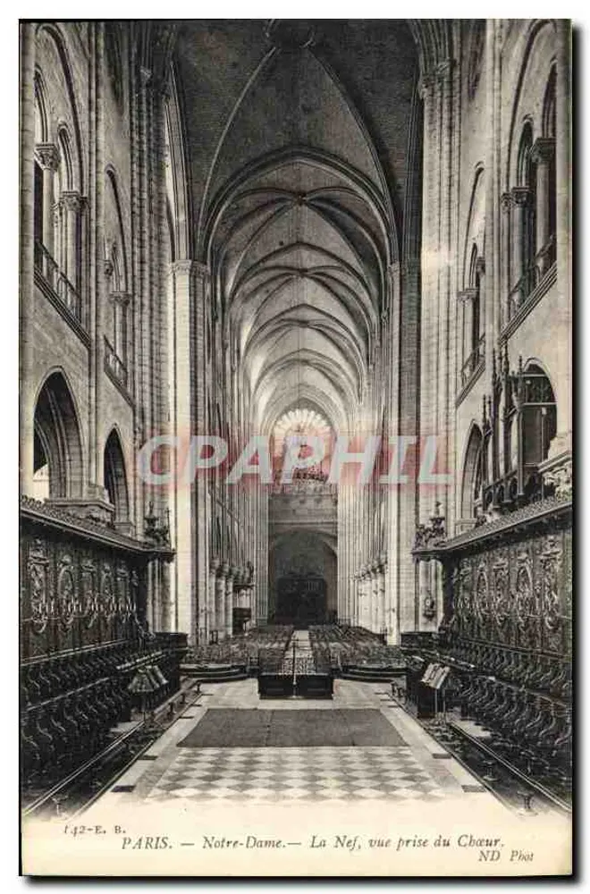 PARIS — Notre-Dame — Die Kirche, Blick vom Chor aus — ND Phot - Vorderseite