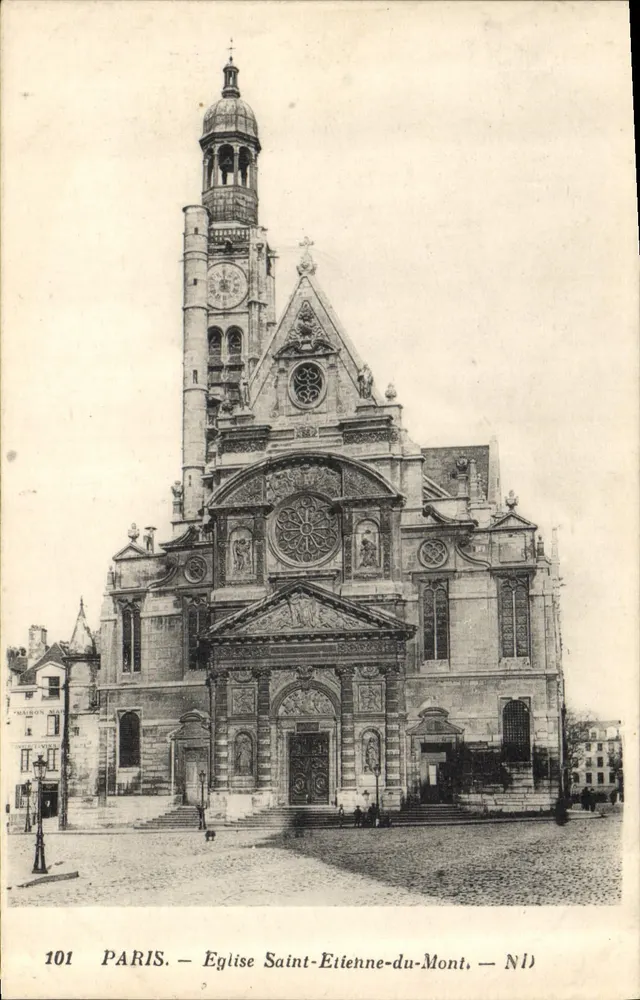 Paris — Kirche Saint-Etienne-du-Mont — Hausnummer 101 - Vorderseite