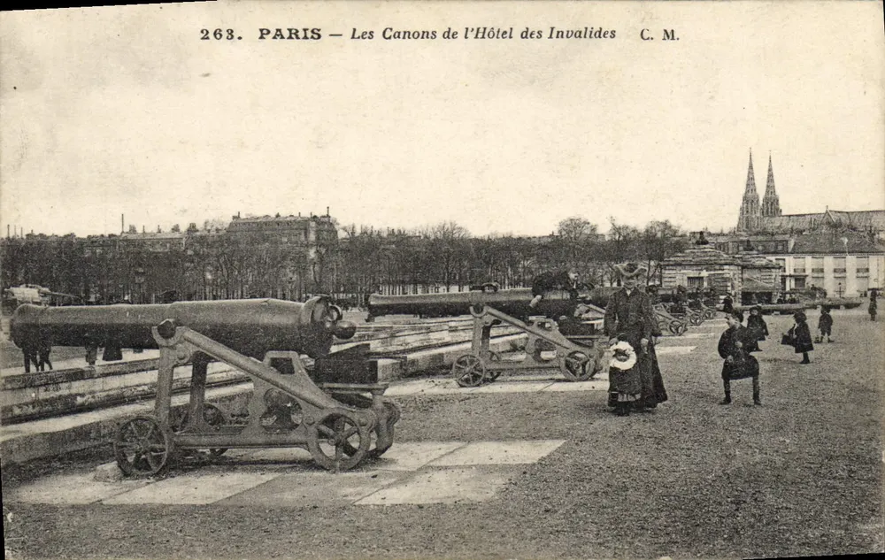 París — Los Cañones del Hotel de los Inválidos — C. M. n°263 - Anverso