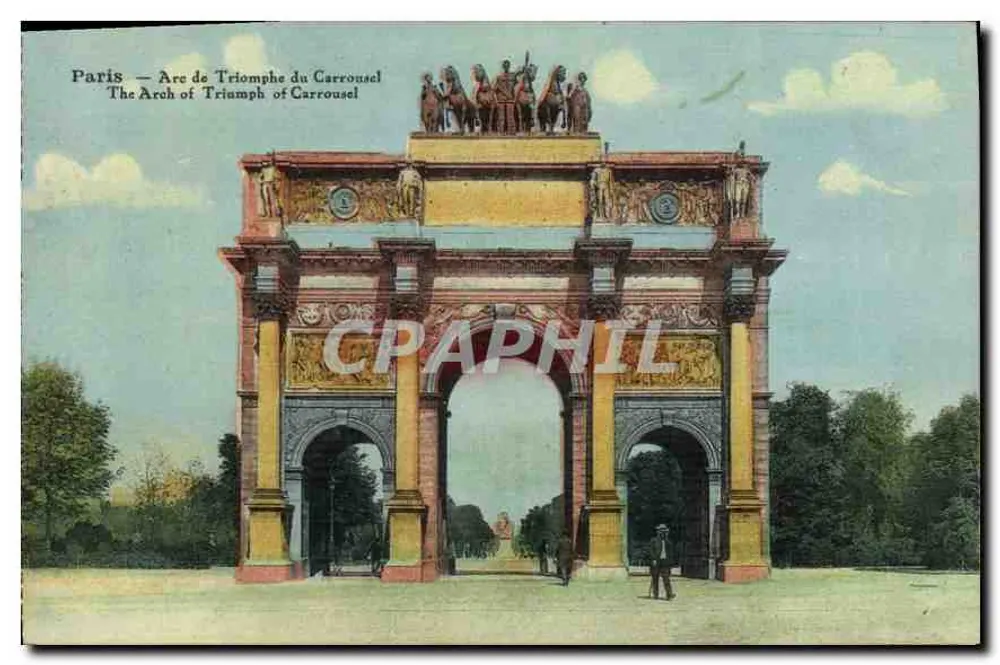 Paris — Arco do Triunfo do Carrousel — editor não identificado - Frente