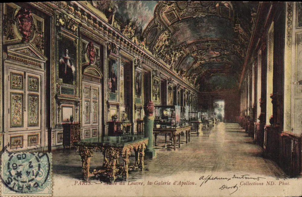 Paris — Louvre-Museum, die Galerie d'Apollon — Alphéran Instrument, Collections ND. Phot. - Vorderseite