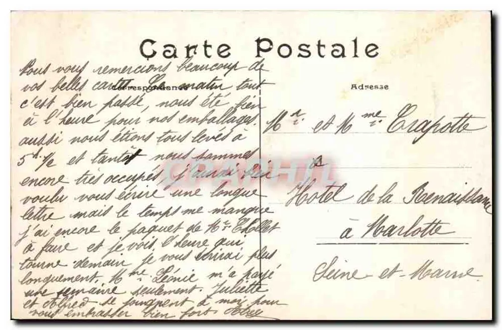 Paris – Bois de Boulogne — La Ferme du Pré Catelan — C.M. - Rückseite