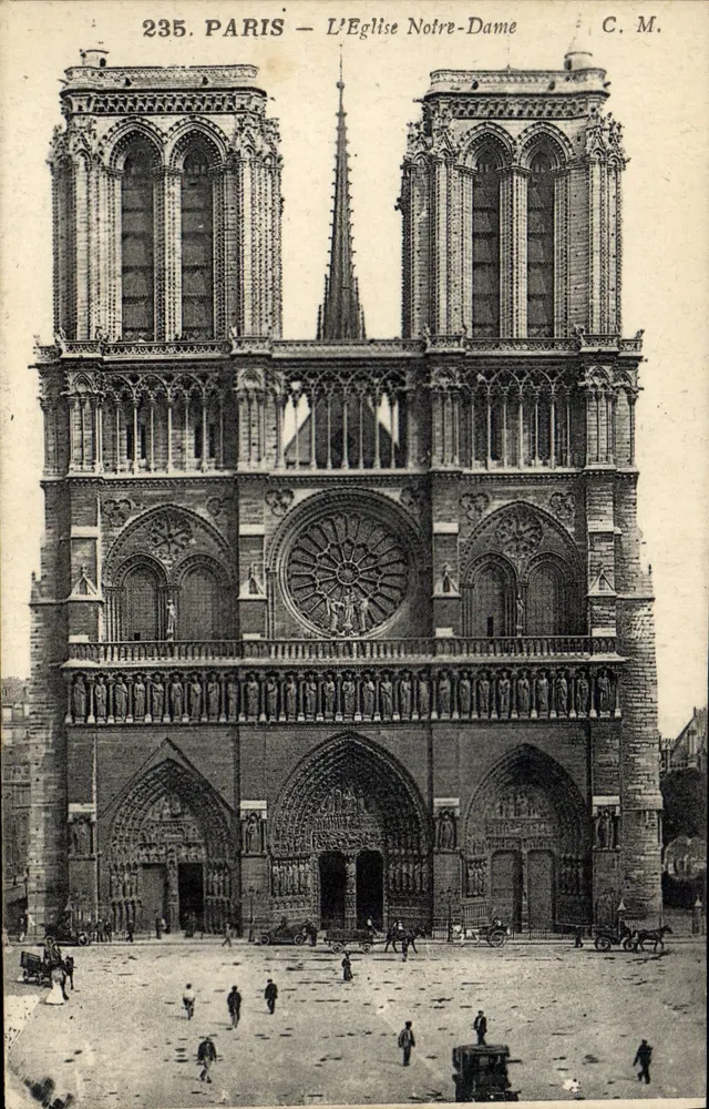 Paryż — Katedra Notre-Dame — C. M. nr 235 - Awers