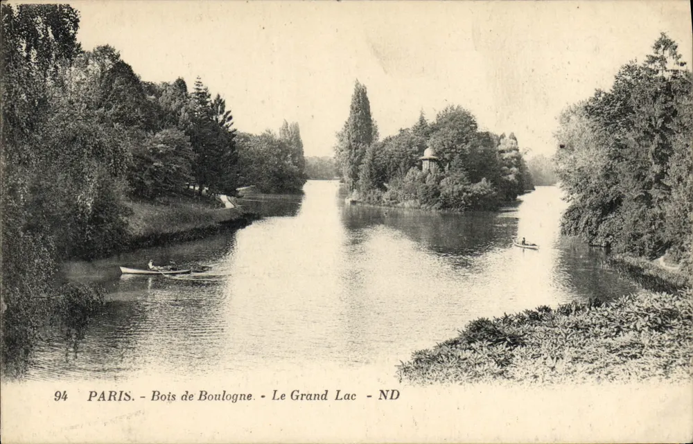 Paris - Bois de Boulogne - Der Große See - ND - Vorderseite