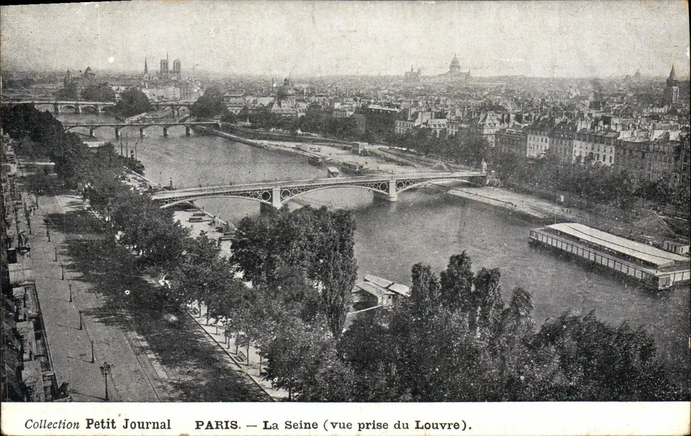 Paris — Die Seine (Ansicht vom Louvre) — Sammlung Petit Journal - Vorderseite