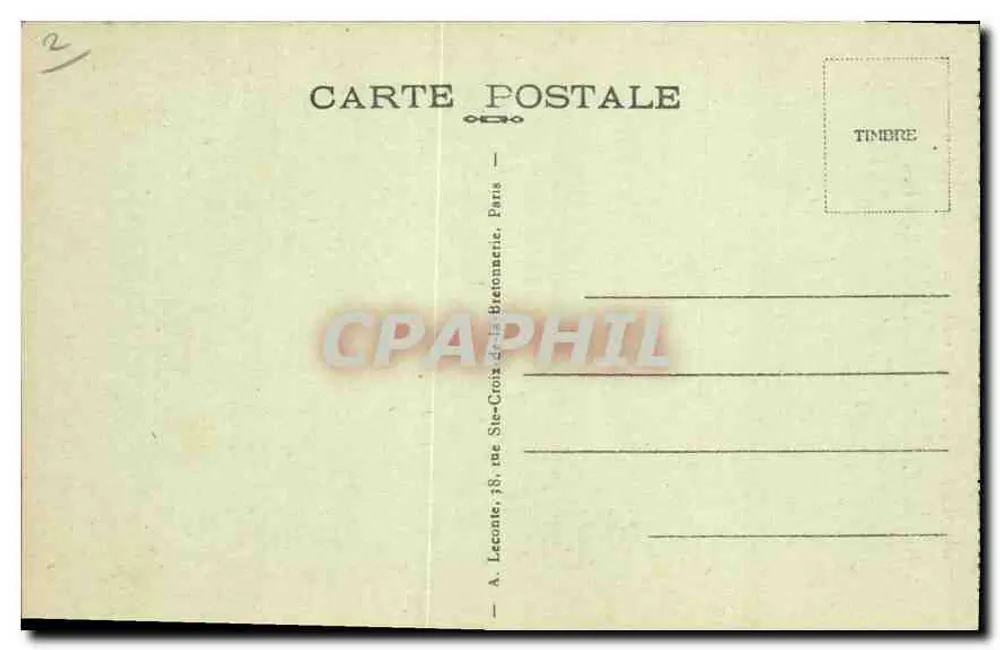 Paris — Grab des Unbekannten Soldaten unter dem Triumphbogen — A. L. - Rückseite