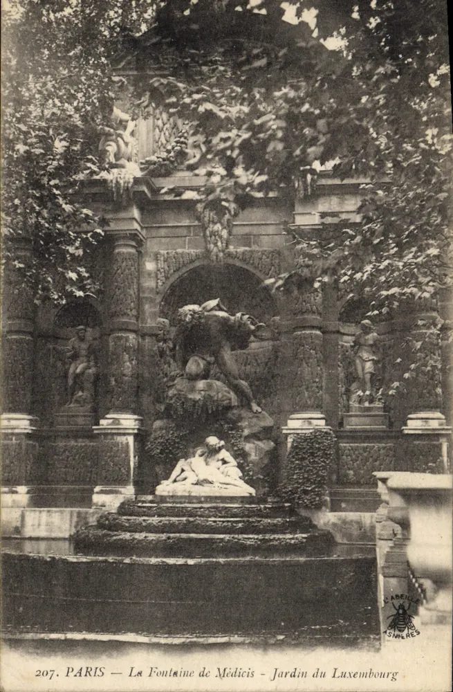 Fontaine de Médicis — Jardin du Luxembourg — L'Abéille, Asnières - Vorderseite