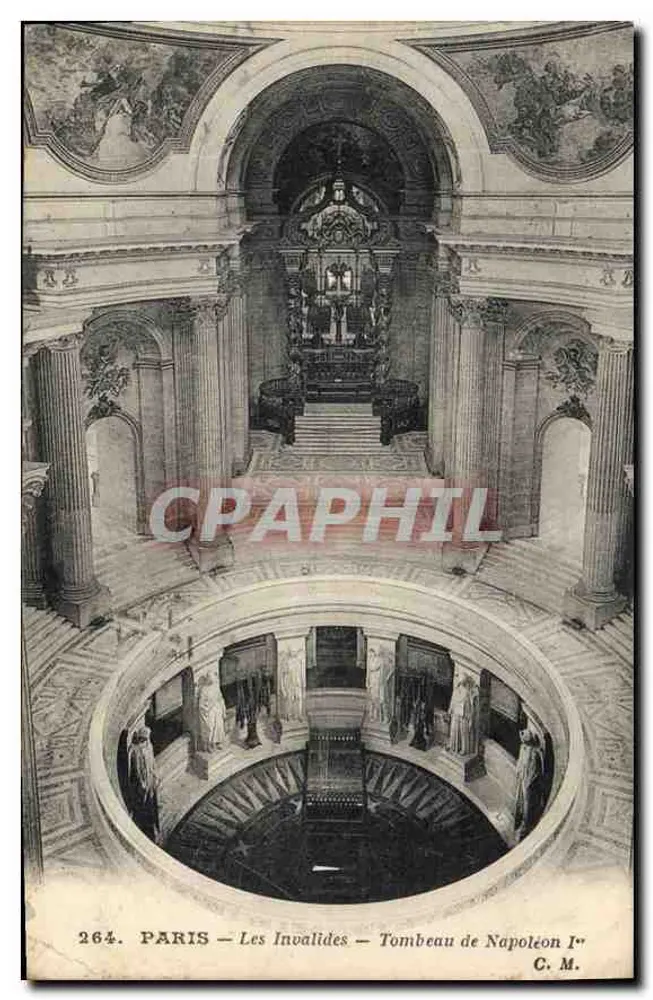PARIS — Os Invalidos — Túmulo de Napoleão I — C. M. n° 264 - Frente