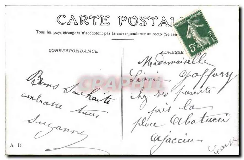 Paris — Arco do Triunfo da Estrela — CPAPHIL - Verso